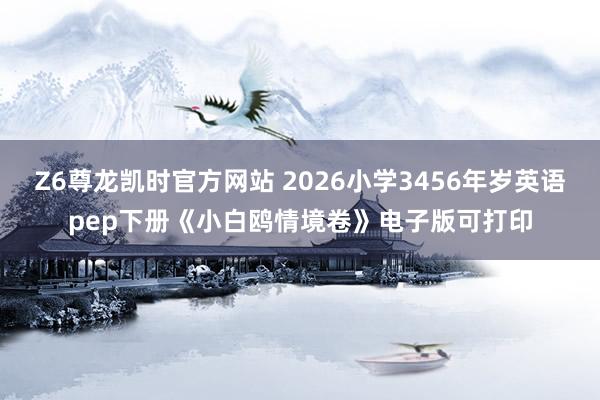 Z6尊龙凯时官方网站 2026小学3456年岁英语pep下册《小白鸥情境卷》电子版可打印