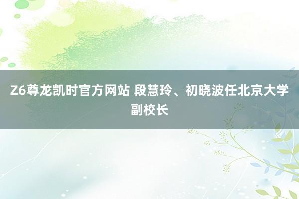 Z6尊龙凯时官方网站 段慧玲、初晓波任北京大学副校长