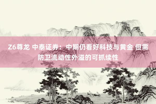 Z6尊龙 中泰证券：中期仍看好科技与黄金 但需防卫流动性外溢的可抓续性